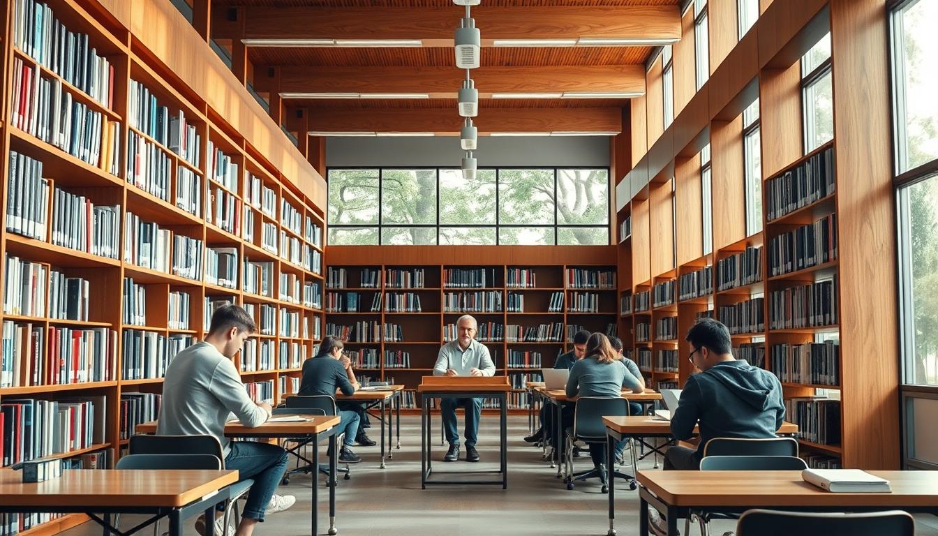 Student developing practical and academic skills